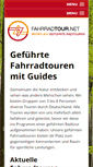 Mobile Screenshot of fahrradtour.net