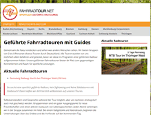 Tablet Screenshot of fahrradtour.net